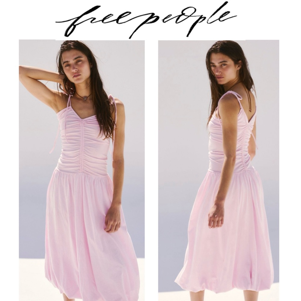 NWT Free People Liza Drop-Waist Midi in Festival Bloom Sz XS